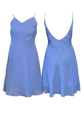 Vintage Dave & Johnny Scoop Back Rhinestone Strap Dress